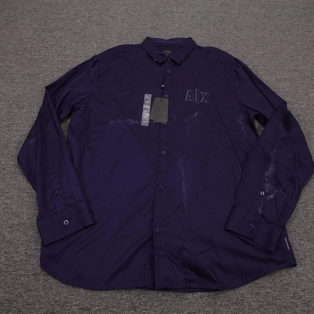 armani exchange dress shirts for men Shirt ARMANI EXCHANGE Men color Blue